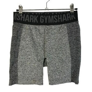 Gymshark Marled Charcoal Gray Flex Biker Athletic Shorts S